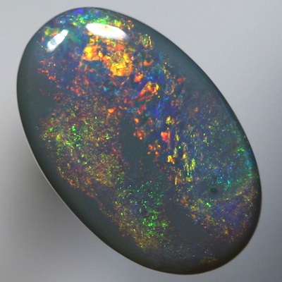 SOLID SEMI BLACK OPAL Always showing colour, red, orange, green